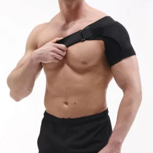 Good Quality Breathable Material Relief Shoulder Injuries Shoulder Brace Tendonitis Adjustable Shoulder Support Neoprene Black