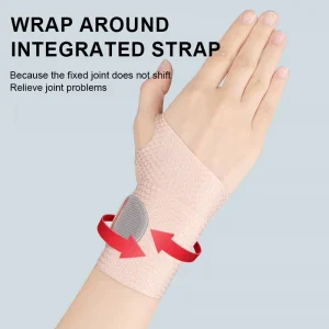 Graphene Self Heating Wrist Brace Moxa Warm Wrist Guard Wrap Compression Straps for Tendonitis Sprain Joint Pain