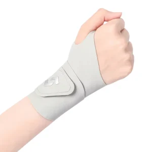 Gray Breathable Lightweight Adjustable Elasticity Unisex Sports Wrist Wraps Badminton Basketball Wrist Fitness