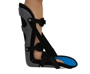Grey Orthopedic Ankle Foot Orthosis Drop Foot Splint High Density Resin Board Velvet Fabric Breathable Durable Hook