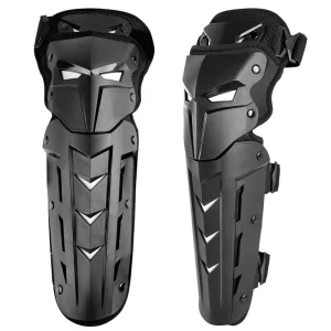 Gute Thick PP Shell Adult Cycling Knee Pads Adjustable Buckle Closure Crashproof Nonslip Comprehensive Protection Shin