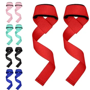 Gym Fitness Power Weight Lifting Band, Deadlift Weightlifting Grip Belt, Non-Slip Hand Guard, Pull-Up, Barbell, Dumbbell, Wrist Guard