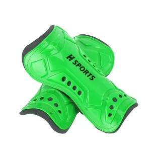 H Sports Custom Logo Shin Guards Soccer Mini EVA Plastic Composite PP&EVA Basic Protection Pull On Closure Adults