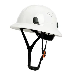HDPE Full Brim ANSI Type II Safety Helmet Working 6 Points Protective Rescue Cap Construction Hard Hat Helmet