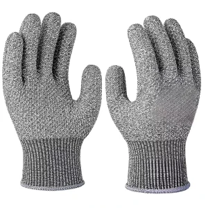 HPPE Cut Resistant Gloves for Kitchen Work Anti Cut Comfort Grip Level 5 High Performance Cut Resistant Gloves