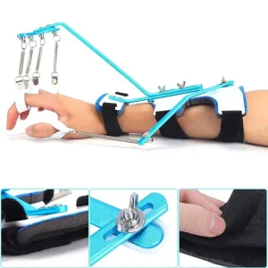 Hand Finger Muscle Strength Rehabilitation Trainer Finger Wrist Orthosis Exerciser Brace for Hemiplegia Stroke