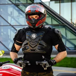 Hard Plastic Racing Body Protectors Cafe Racer Bicycle Armored Jacket Motorcycle Safety Gear Rain Proof Biker Chest Protector