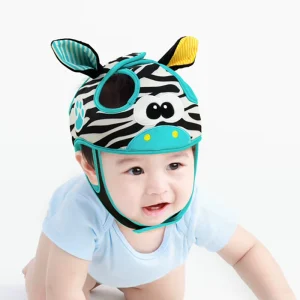 Head Protector Breathable Bumper Bonnet Cap Soft Many Cartoon Animals Baby Protect Safety Walker Head Helmet for Toddler
