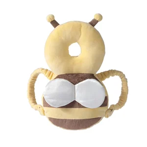 Head Protector Toddler Safety Cartoon Back Pillow Fox Bee Pad Cushion Breathable Yellow Baby Helmet