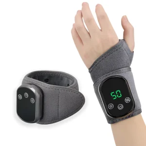 Heating Vibration Wrist Wrap Massage Belt Wireless Massage Therapy Wrist Guard Band Hot Compress Hand Massager