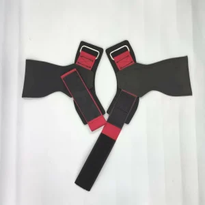 Heavy Duty Anti-Slip Rubber Palm Grip with Adjustable Wrist Wrap for Weightlifting Powerlifting Deadlift Bodybuilding