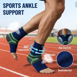 Heel Wrap Design Ankle Protector High Elastic and Non slip Compression Ankle Support Sleeve for Everyday Wear