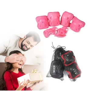 Helmet, Knee, Elbow, and Wrist Pad Protective Gear Set for Toddlers and Kids