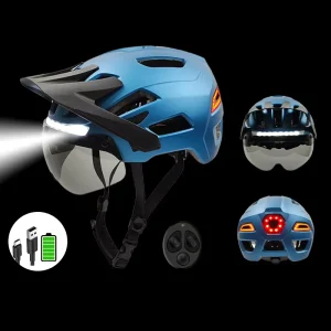 High Airflow Cycling Helmet CE Certified With Lens For Urban Travel And Mountain Riding Durable Fit Design Bike Helmet