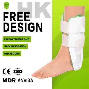 High Ankle Brace with Custom Logo Neoprene Nylon Cotton Rubber Breathable and Soft Adjustable Protection