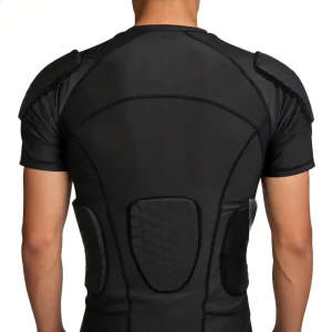 High Density Eva Padding Absorbs Impact Shirt Integrated Padded Body Protector Apparel for Football Competition Sports Safety