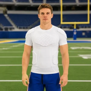 High Density Shockproof Quick Dry American Football Protective Padded Shirt Impact Protection Wear for Collision Sports
