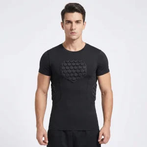 High Density Shockproof Quick Dry Football Protective Padded Shirt Impact Protection Wear for Collision Sports