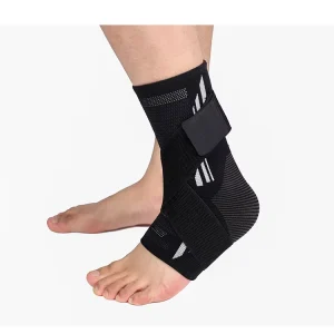 High Elastic Adjustable Nylon Ankle Brace Support with Strap Eco friendly Protection