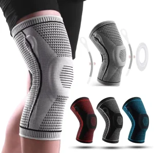 High Elastic Nylon Spandex Knee Sleeve Strong Support Compression Breathable Knee Protector Featuring Pad Elbow Knee Pads