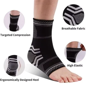 High Elastic Weave Ankle Support Comfortable Better Fit Ankle Latex Yarn Ankle Brace for Seamless Ankle Sleeve