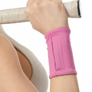 High Elasticity Soft Breathable Wrist Sweatband with Pocket Tennis Wrist Brace for Training Fitness Sport Wrist Support