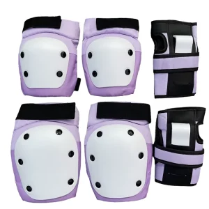 High Impact Resistant Protective Gear Set with Thick EVA Padding and PP Shell for Kids Adults Skateboarding Rollerblading