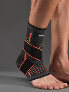 High Performance Breathable Anti Twist Sports Ankle Brace with Elastic Band Closure for Running Hiking Basketball Unisex Nylon