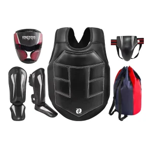 High Quality 5 Piece Boxing Training Protective Gear for Competition Custom Logo and High Quality Printing