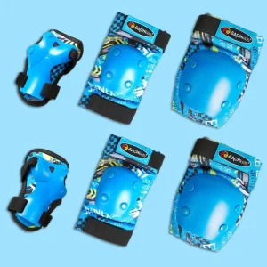 High Quality Anti-Fall and Windproof Knee Pads Soft Protective Gear for Children Withstand Six-piece Set Protective Gear