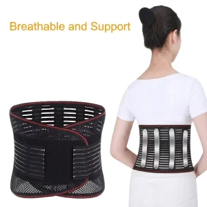 High Quality Comfortable Adjustable Elastic Breathable Lightweight Waist Belt Core Stability Waist Support Foldable