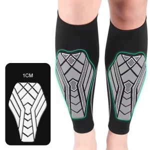 High Quality Custom Soccer Shin Guard Adult Leg Strap Brace Support Pads Honeycomb Calf Compression Sleeve Professional