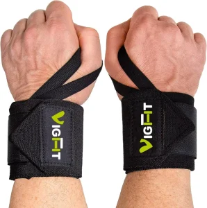 High Quality Custom Sports Elastic Stretchy Weight Lifting Wrist Support Wrap Band Weightlifting Gym Strap for Men Women