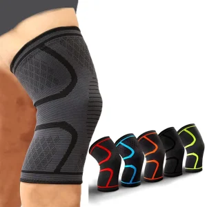 High Quality Customizable Logo Fitness Safety Protector Breathable Polyester Knee Pads for Badminton Outdoor Neoprene