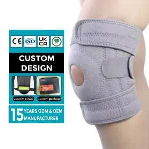 High Quality Customizable Neoprene Knee Brace Adjustable Elastic Soft Outdoor Sports Pain Relief Elbow Knee Pads For Protection