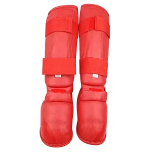 High Quality Diamond PU Foam Karate Shin Guard with Customized Logo Unisex XS-XL Sizes for Karate Training Competition Sangmoodo