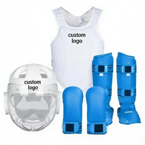 High Quality Durable Karate Body Protector Guard Set Customizable Unisex PU EVA Polyester Material For WKF