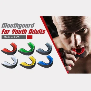 High Quality EVA Double Layer Teeth Sports Mouth Guard with Customizable Logo for Football Basketball Boxing Strenuous Exercise