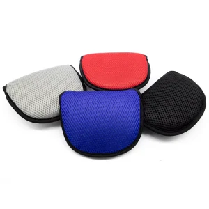 High Quality Golf Headcovers Mallet Putter Embroidery Golf Club Head CoversSolid color Nylon Mallet Putter Cover