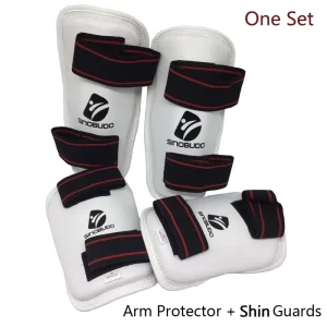 High Quality Martial Arts Equipment Taekwondo Arm and Shin Guards Taekwondo Protective Gear