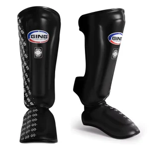High Quality PU Leather Shin Guards Lightweight Professional Protection Breathable Compression Durable Leg Guards
