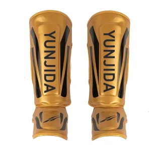 High Quality PU Leather Shin Guards Protectors Custom Shin Guards for Kickboxing Martial Arts Training