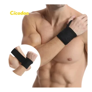 High Quality Polyester Wrist Support Brace with Pressure Strap