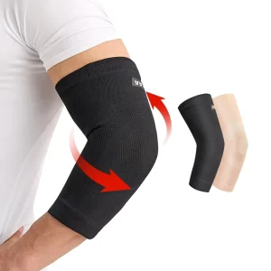 High Strethy Knit Elbow Brace Support Sleeve Breathable Compression Arm Sleeves for Tendonitis Tennis Elbow