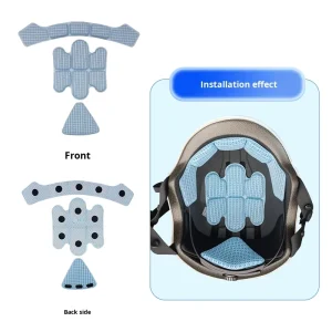 Highly Breathable Quick Dry Washable Helmet Inner Padding Advanced Material Liner Helmet Pads For Motorcycle Cycle Skateboard