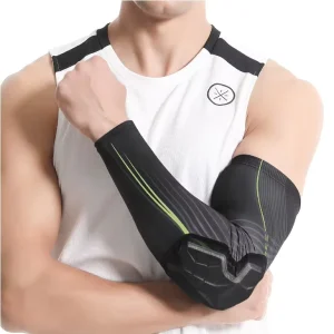 Honeycomb Anti-collision Sport Arm Guard Basketball Compression Protection Arm Sleeves