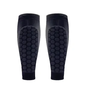 Honeycomb Design Soccer Shin Guard Adult Professional Protection Multi Sport Calf Protectors Anti Collision Anti Slip Pull On
