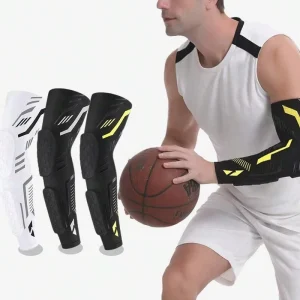Honeycomb Elbow Pad Sport Safety Forearm Cover Long Arm Sleeve Protector Elbow Brace Crashproof Elbow Compression Guard