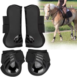 Horse Front Hind Leg Boots 4pcs Equine Equestrian Equipment Horse Tendon Fetlock Leg Protection Horse Riding Boots