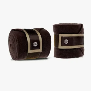 Horse Tendon Protection Equestrian Equine Polo Wrap Fleece Material Brown Horse Boots Bandages